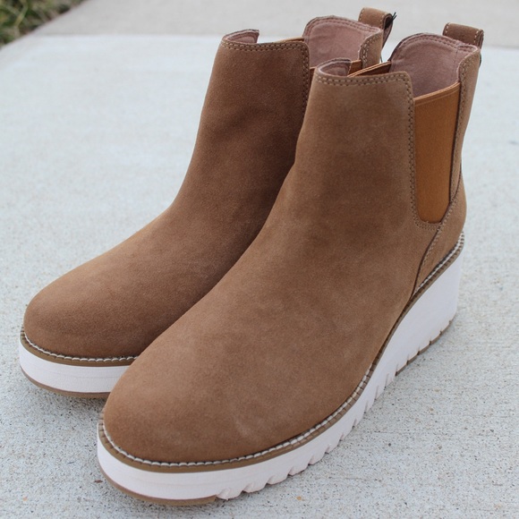 Cole Haan ZG City Suede Wedge Boot Sz 8 - Picture 7 of 8